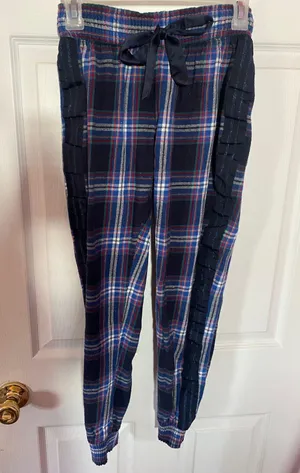Garage Blue Plaid Pajama Pants thumbnail 1
