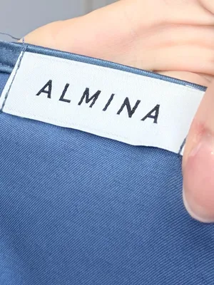Almina Concept Draped Slip Dress Blue Size M thumbnail 7