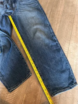 Evereve Ever Vintage Barrel Jeans Bowed Leg High Rise Dark Blue Women’s size 28 thumbnail 10