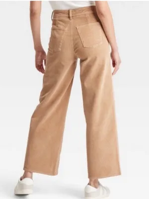 Universal Thread Sailor Wide Leg Corduroy Pants in Tan Size 4 thumbnail 13