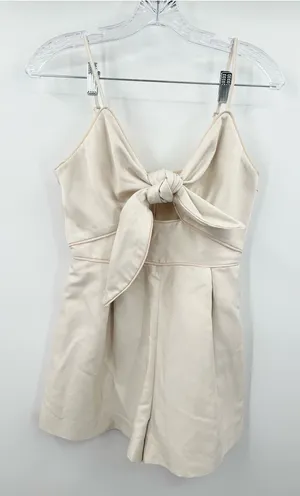 Keepsake The Label Coming Home Tie Front Cutout Romper Cream/Sand‎ Size Small thumbnail 1