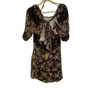FREE PEOPLE Lucie Mini Dress with Floral Lace Size US 6 New with Tag MSRP $128 thumbnail 6