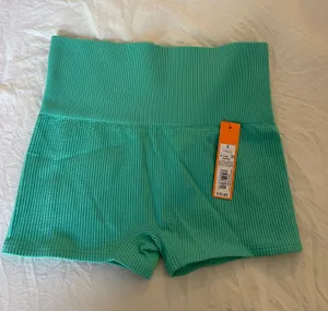 Colsie Target Green Ribbed Biker Shorts thumbnail 1