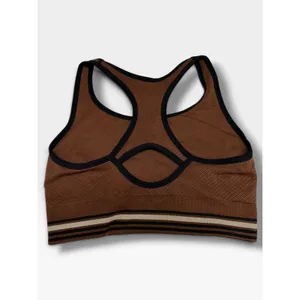 Member's Mark Seamless Racerback Sports Bra M Cinnamon Stick Brown thumbnail 3