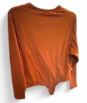SKIMS Bodysuit long Sleeve Crew Neck , Size 4X. Color is Carmel. NWT. thumbnail 1