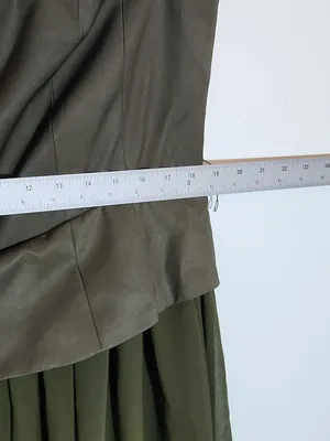 Eloquii Green Strapless Maxi Formal Dress Size 16 NWT Wedding Guest Dress thumbnail 8
