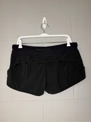 Lululemon Speed Short *4-way Stretch 2.5" in Black Women’s Sz 10 Y2K Activewear thumbnail 6
