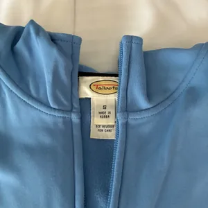 Talbots Full Zip Comfort Hoodie Jacket Athletic Track Blue Black Trim‎ S thumbnail 7