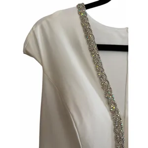 Lulus True Love Story White Embellished Cap Sleeve Mermaid Maxi Dress Size 8‎ thumbnail 9