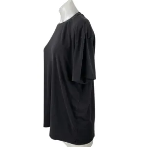 Skims Women's Black Crewneck Short Sleeve Oversized Casual Tee T-shirt Top Sz M thumbnail 2