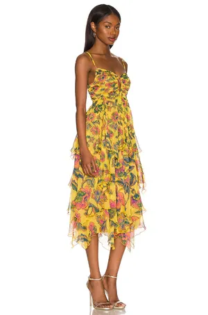 MISA Los Angeles Daphne Dress in Grand Canary Mix thumbnail 2