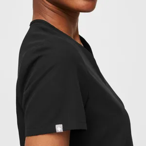 FIGS FW1100 Black Casma Three-Pocket V-Neck Scrub Top Size S thumbnail 4
