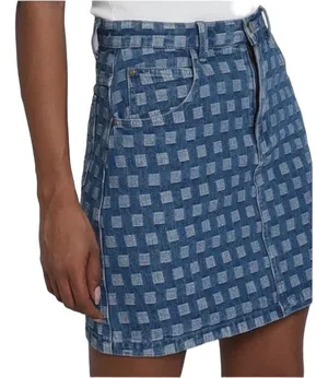 Molly Bracken Denim Mini Skirt Printed thumbnail 1