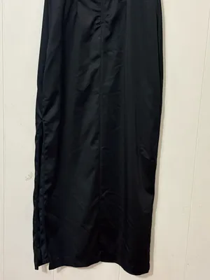 Abercrombie & Fitch Sculpting Satin Midi Dress Black XS Square Neck thumbnail 7