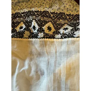 Anthropologie Moulinette Soeurs Dress Women 2 Blue Embroidered Strapless Elysian thumbnail 11
