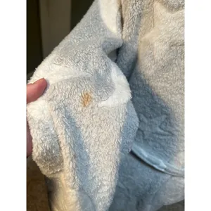 Secret Treasures Women's Sz XL 16-18 Plush Robe Light Gray White Moon Star Print thumbnail 11
