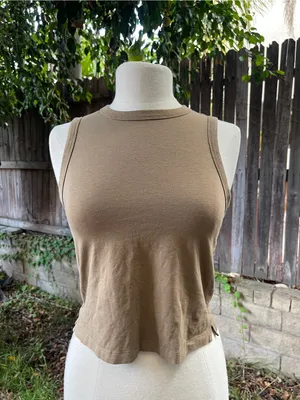 Lululemon Classic-Fit Cotton-Blend Tank Top Artifact yoga Pilates gym activewear thumbnail 4