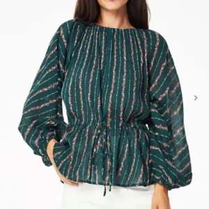 Roller Rabbit Mateaus Linden Cotton Gauze Peasant Blouse thumbnail 2