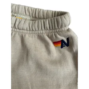 Aviator Nation Bolt 4 Sweatpants Sand & Neon Pink EUC $148 Preppy Loungwear thumbnail 5