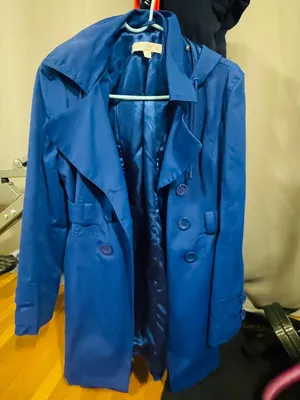 New York Company Blue Jacket With belt and Hat (Like New Condition) thumbnail 1