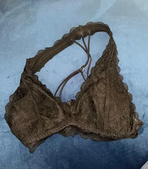 Black Halter Neck Bralette Size XS thumbnail 1