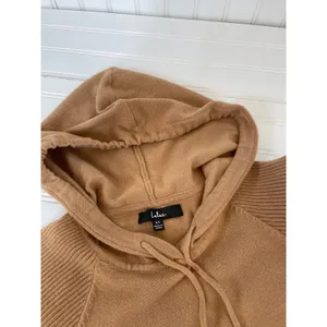 Lulus Casual Cozy Light Brown Balloon Sleeve Pullover Hooded Sweater Size XS thumbnail 5