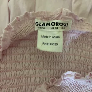 GLAMOROUS Pink Smocked Strapless Midi Dress Cottagecore Romantic Summer 6 thumbnail 5