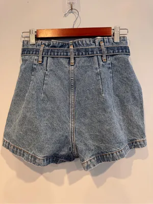 Abercrombie & Fitch Paperbag Tie Waist Buttonfly Shorts Size 2 thumbnail 6