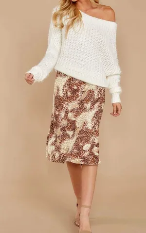 Red Dress Boutique On The Mark Multi Print Midi Skirt thumbnail 1