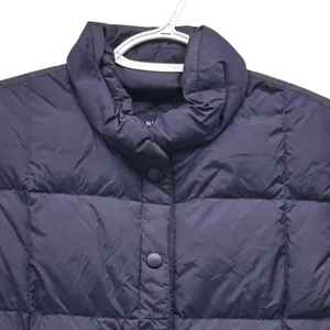 Lands End Down Puffer Quilted Vest Navy‎ Blue Medium thumbnail 3