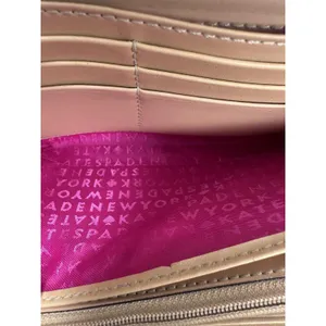 Kate Spade Wallet Womens One Size Red Leather Zip Around Credit Card Logo Clutch thumbnail 9