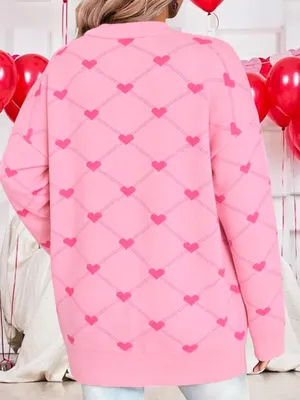 Valentine Cardigan Sweaters for Women Button Down Sweater with Pockets. Size S thumbnail 4