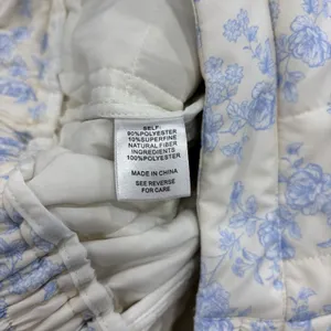 Yllw The Label Shorts Womens Size Medium Iris Quilted Shorts Blue Toile NEW thumbnail 8