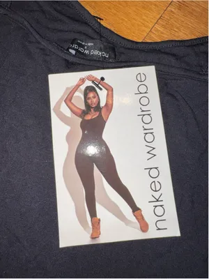 Women's Naked Wardrobe Black Bodysuit Size S thumbnail 3