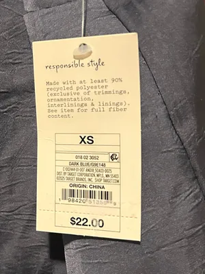 A New Day ONE SHOULDER STRAP CAMI BLOUSE SATIN FINISH DARK BLUE thumbnail 6