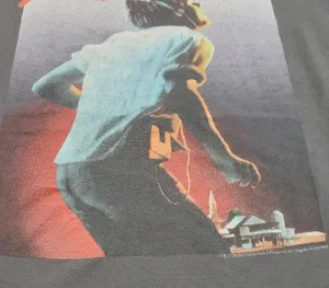 Footloose Shirt Size Large Lg Kevin Bacon Graphic Print T-Shirt Graphic Tee Gray Unisex T-shirt thumbnail 4