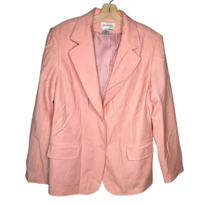 Vintage Chadwick's Wool‎ Pink Blazer Size 12 thumbnail 1