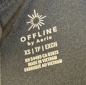 OFFLINE by Aerie Real Me Exercise Mini Dress Black Active Athletic Cutout XS thumbnail 7