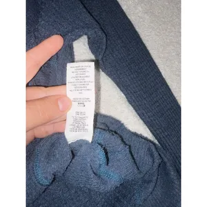 Free People Top Womens Medium Blue Catalina Thermal Waffle Knit Long Sleeve thumbnail 4