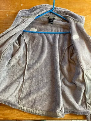 The North Face Women's Gray Plush Full Zip Teddy Fleece Jacket thumbnail 5