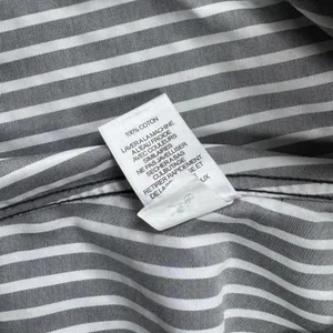 Foxcroft NYC Size 10 Non Iron Shirt Black White Striped Button Front Blouse thumbnail 8