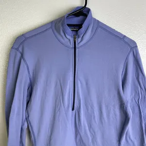 Vtg Patagonia R1 Stretch Top Medium Womens Iolite Mulberry Half Zip Outdoors USA thumbnail 3