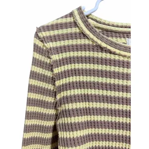 Free People We The Free Pretty Little Thermal Oat Combo-Elise Stripe Women's Size Small‎ thumbnail 8