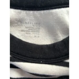 Classic Black and White Striped Crop Tank Top Sleeveless Summer Casual thumbnail 3
