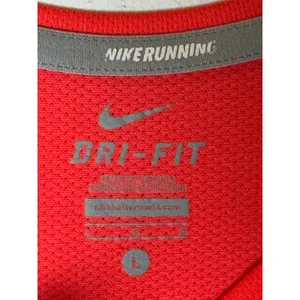 Nike Shirt Women Large‎ Hot Pink Running Dri Fit Short Sleeve Activewear Tee thumbnail 7