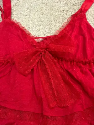 Victoria's Secret red lingerie Camisole thumbnail 2