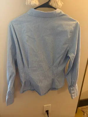 Blue Striped Button thumbnail 2