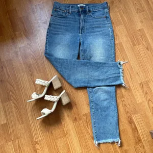 Madewell The Perfect Vintage Crop Raw Hem Jeans Size 28 thumbnail 11