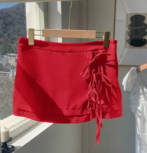 Red Skirt Shein thumbnail 1