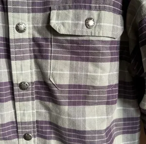 The North Face men’s purple and grey plaid insulated flannel thumbnail 5